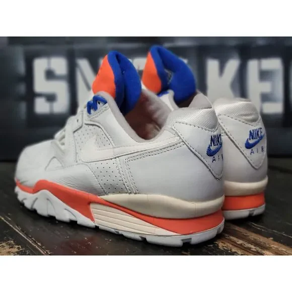 1990 Nike Air Cross Trainer Low White/Orange Vintage Sneakers Shoes 6877 Men 8